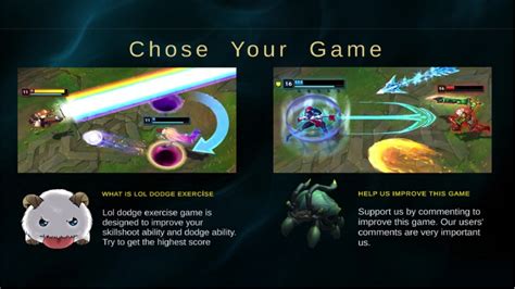 lol dodge game|League of Skillshot .